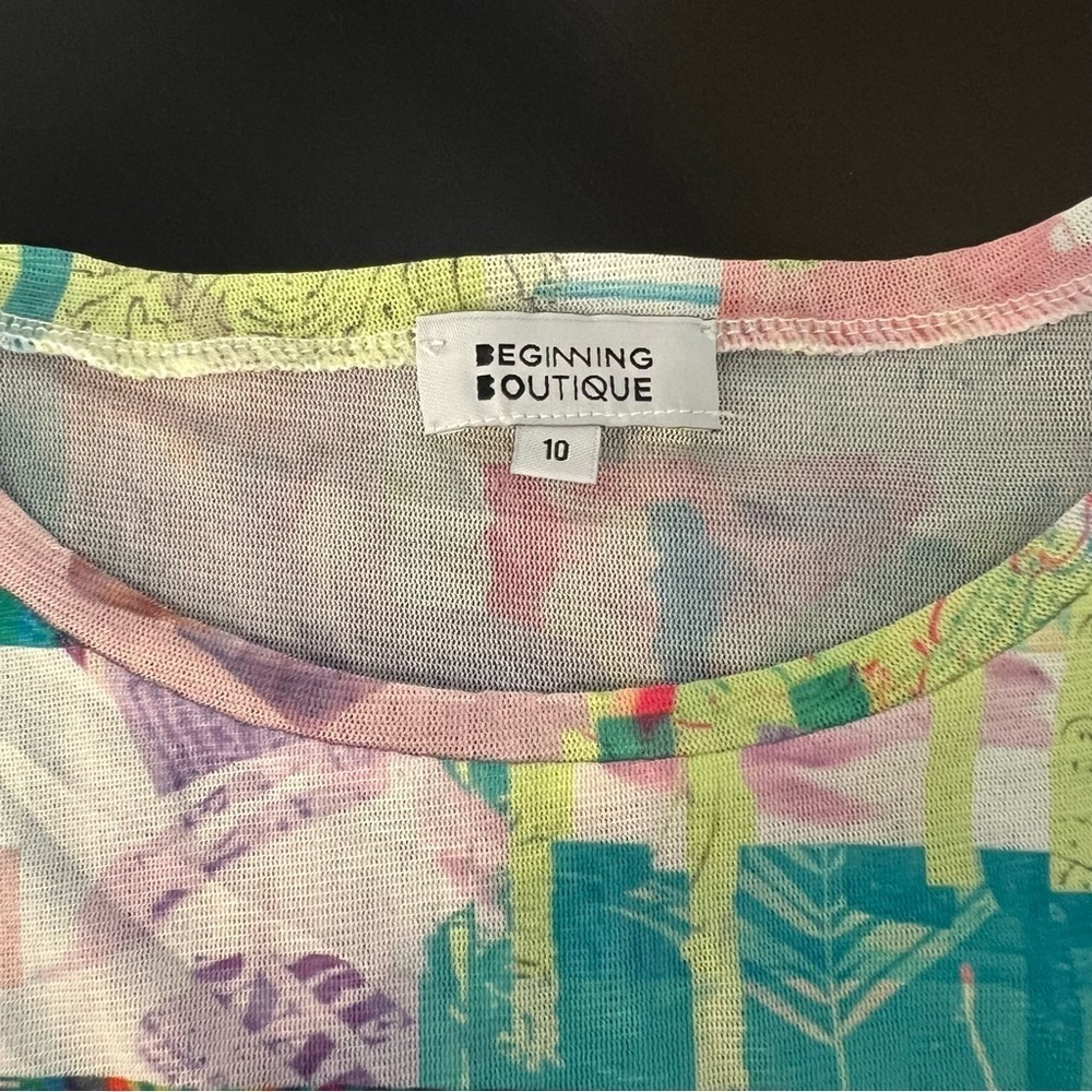 Beginning Boutique Multicolor Abstract Two-Piece Set - Picture 3 of 11